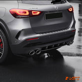 GLA45 Style Lower Rear Bumper Bar Diffuser Bodykit for Mercedes - Benz GLA - Class H247 AMG Sport Bumper Bar 2020 - 2025 - Mars Performance